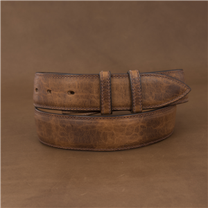 Cognac Bison 1 1/2" Belt